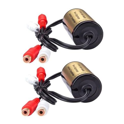 2 قطعة 15A المزدوج RCA الأرض حلقة المعزل 2-قناة الصوت مرشح الضوضاء مطلية بالذهب 35x65 مللي متر الجسم الأسود 5in أسلاك الإدخال/الإخراج in Kuwait