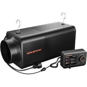 مروحة Spider Farmer مقاس 6 بوصات مع فلتر كربون، ونظام تهوية 2 في 1، والتحكم في التطبيق، ومروحة قناة مع وحدة تحكم في درجة الحرارة والرطوبة GGS، ومجموعة تنقية الهواء لخيمة النمو، والدفيئة in Kuwait