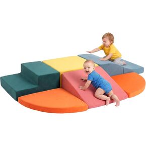 Foam Climbing Blocks for Toddlers, 6-Piece Climbing Toys for 1 Year Old, Soft Play Set Indoor Gym Equipment for Toddler1-3 in Kuwait