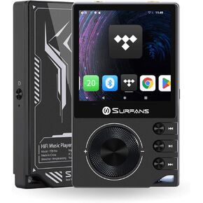 F20 Pro Android Hi-Res Music Player, Dual ESS9018 DAC,DSD512, Spotify & Tidal Support, WiFi & Bluetooth LDAC, 4.4mm Balanced(500mW), Expandable 1TB, 2.7" Touchscreen Portable MP3 DAP (Gray) in Kuwait