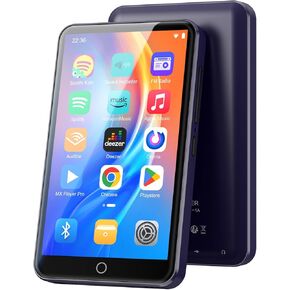 80GB MP3 Player with Bluetooth and WiFi, Android MP3 & MP4 Players with 4" Touchscreen and Speaker, MP3 Music Player with Spotify, Audible, Amazon Music, Play Store (Purple) in Kuwait