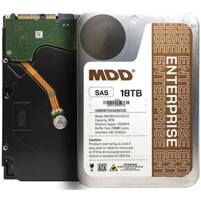 MDD MAXDIGITALDATA MDD 18TB 7200RPM 256MB Cache SAS 12.0Gb/s 3.5inch Internal Enterprise Hard Drive (MDD18TSAS25672E) - [Not a SATA HDD] in Saudi Arabia