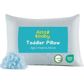 وسادة طفل صغير، وسادة صغيرة من إسفنج الذاكرة ممزق قابل للتعديل للأطفال الصغار بعمر سنتين فما فوق، مقاس صغير 33.02 سم × 45.72 سم للأطفال أثناء النوم أو القيلولة أو السفر، قابلة للغسل بدون كيس وسادة بسحاب، أزرق in Kuwait