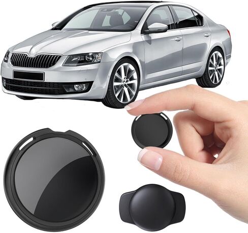 Car Tracker Compatible with Apple Find My(iOS Only)Mini Item GPS Tracking Device with Hidden Magnetic Case Anti Theft Locator No Subscription Global Network Waterproof for Vehicles Trucks Fleet Assets in Kuwait