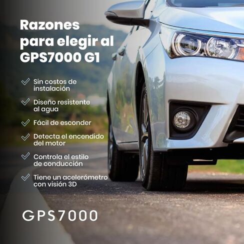 GPS7000 Hidden Vehicle GPS Tracker for Vehicles | 12 Months Service Included | 4G Car GPS Tracker Device | Easy Self-Installation | Real-Time Vehicle Tracking | Optional Renewal, No Mandatory Fees in Saudi Arabia