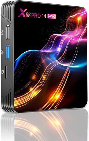 Android Box 14.0, 4GB RAM 32GB ROM Quad-Core 64bit Cortex-A53 RK3528, 4K 8K Support 2.4G/5.0GHz Dual WiFi 10/100M Ethernet BT 5.0 USB 2.0 3.0,Android TV Box in Kuwait
