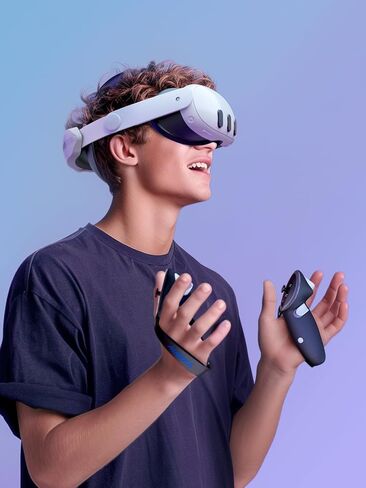 مقابض وحدات التحكم القابلة لإعادة الشحن من Aubika لجهاز Meta Quest 3S/Quest 3، وملحقات غطاء مقابض الشحن Oculus Quest 3S/Quest 3، مع استبدال بطاريتين، وواقي في الواقع الافتراضي in Saudi Arabia