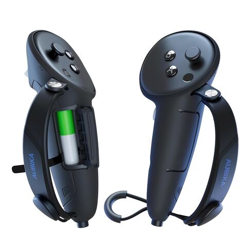 مقابض وحدات التحكم القابلة لإعادة الشحن من Aubika لجهاز Meta Quest 3S/Quest 3، وملحقات غطاء مقابض الشحن Oculus Quest 3S/Quest 3، مع استبدال بطاريتين، وواقي في الواقع الافتراضي in Saudi Arabia