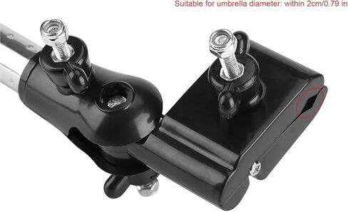 YOUTHINK Umbrella Holder, 360° Umbrella Stretch Mount Stand Holder Baby Stroller Pram Chair for Umbrella (Black) in Saudi Arabia