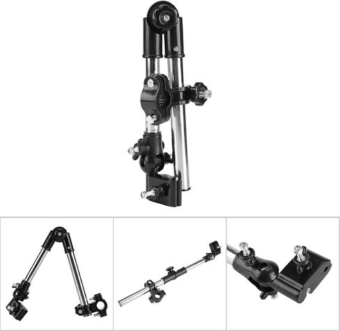 YOUTHINK Umbrella Holder, 360° Umbrella Stretch Mount Stand Holder Baby Stroller Pram Chair for Umbrella (Black) in Saudi Arabia