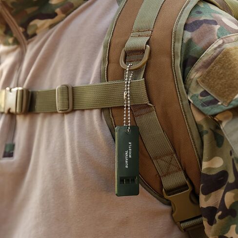 2-Pack Large Loud Survival Whistles Emergency Signaling Whistles with Keychain for Outdoor Safety in Saudi Arabia