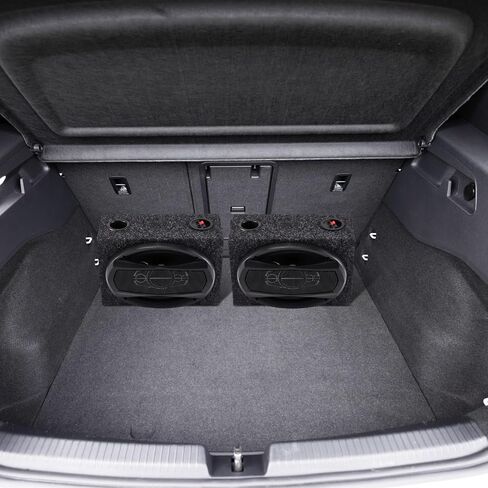 1 Pack 2-Way Coaxial Car Audio Speakers with Speaker Box Enclosures Set 6.5" 100 W Sturdy Constructed Car Stereo and Sound System Accessories Portable Audio Equipment for Vehicles(Conjoined) in Saudi Arabia