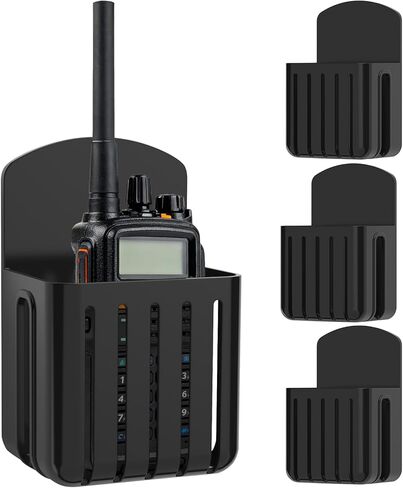 4PCS Walkie Talkies Holder for BAOFENG, Universal Two Way Radio Bracket for pxton, Self-Adhesive Wall Mount Bracket with Adhesive Back Rack for Motorola Midland MOICO in Saudi Arabia