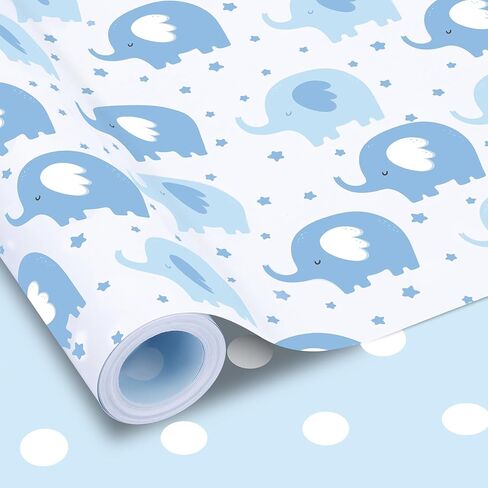 woric Birthday Wrapping Paper Roll 17 Inch x 33 Feet Colorful Foil Happy Birthday Lettering Candles Gift Wrapping Paper for Baby Shower Holiday Party in Saudi Arabia
