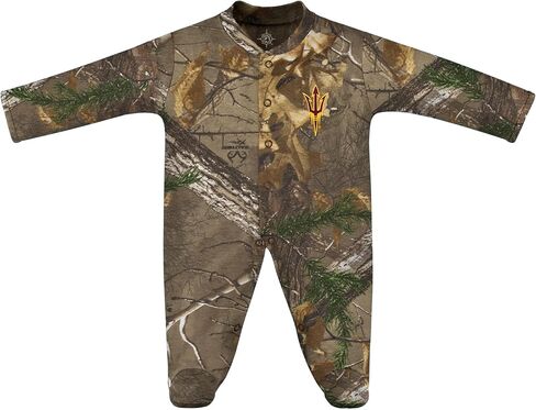 Creative Knitwear College Baby Infant Long Sleeve Footed Romper - Team Logo, Multiple Colors, Unisex (0-9 Months) in Saudi Arabia