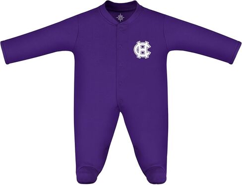 Creative Knitwear College Baby Infant Long Sleeve Footed Romper - Team Logo, Multiple Colors, Unisex (0-9 Months) in Saudi Arabia