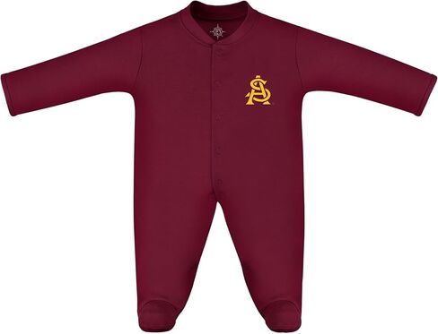 Creative Knitwear College Baby Infant Long Sleeve Footed Romper - Team Logo, Multiple Colors, Unisex (0-9 Months) in Saudi Arabia
