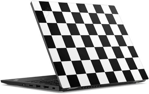 ملصق Skinit للكمبيوتر المحمول متوافق مع Lenovo ThinkPad L13 Yoga Gen 2 مصمم في الأصل بتصميم مربعات باللونين الأسود والأبيض in Kuwait