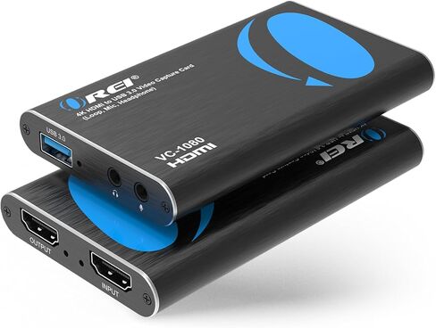 بطاقة التقاط فيديو HDMI، بطاقة التقاط HDMI إلى USB 3.0 في تسجيل كامل بدقة 1080 بكسل للعمل مع الكاميرا/Xbox/PS4/PS5/PC/Nintendo/وحدات تحكم الألعاب مع OBS in Saudi Arabia