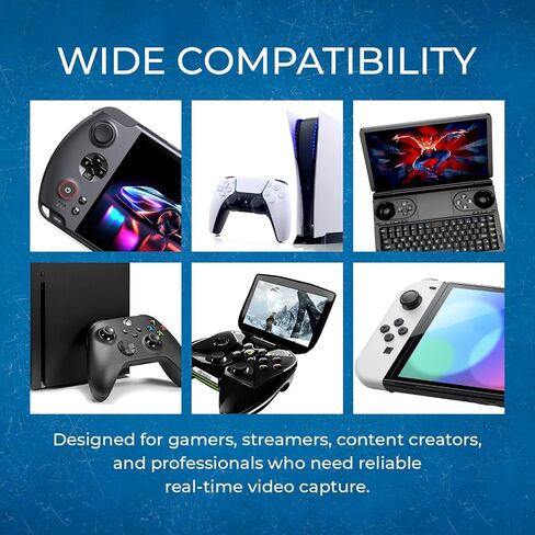 بطاقة التقاط فيديو HDMI، بطاقة التقاط HDMI إلى USB 3.0 في تسجيل كامل بدقة 1080 بكسل للعمل مع الكاميرا/Xbox/PS4/PS5/PC/Nintendo/وحدات تحكم الألعاب مع OBS in Saudi Arabia