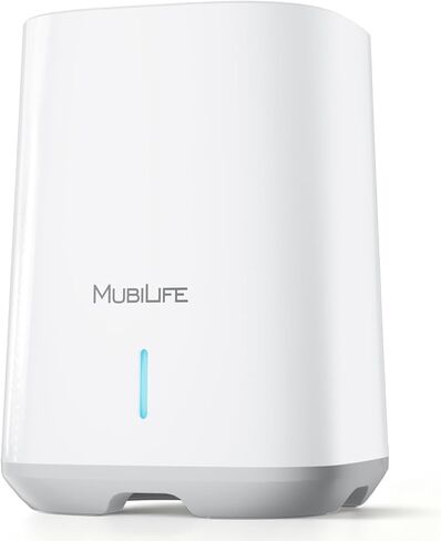 MUBILLIFE M4B Security System (TF Card Not Included), Supports 128GB Local Storage, Compatible with M802 Cameras, Encrypted Footage Storage, Built-in Local AI, Dual-Band 2.4/5GHz WiFi Support in Saudi Arabia