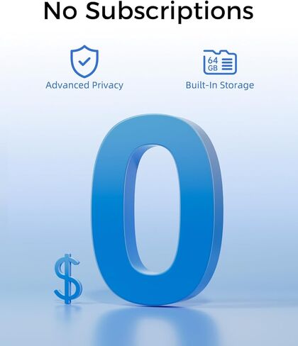 MUBILLIFE M4B Security System (TF Card Not Included), Supports 128GB Local Storage, Compatible with M802 Cameras, Encrypted Footage Storage, Built-in Local AI, Dual-Band 2.4/5GHz WiFi Support in Saudi Arabia