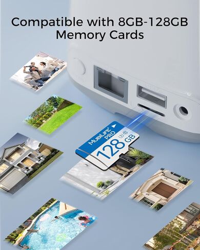 MUBILLIFE M4B Security System (TF Card Not Included), Supports 128GB Local Storage, Compatible with M802 Cameras, Encrypted Footage Storage, Built-in Local AI, Dual-Band 2.4/5GHz WiFi Support in Saudi Arabia