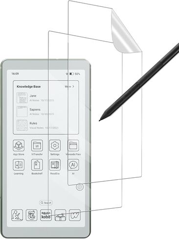 واقي شاشة غير لامع من قطعتين لقارئ Viwoods AiPaper مقاس 6.13 بوصة، كتابة فيلم ناعم الملمس سهل التركيب، بدون فقاعات، مضاد للخدش in Kuwait