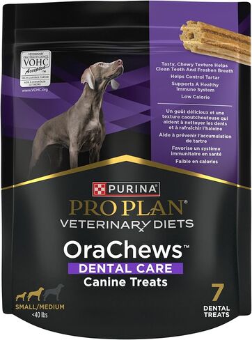 Pro Plan Veterinary Diets Purina OraChews - Large Breed Dental Chews for Dogs - 30 Treats in Saudi Arabia