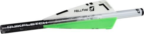 منتجات الرماية الجديدة NAP Quickfletch Hellfire 3 "نظام القوس والنشاب بولت فليتشينج أبيض وأخضر 6PK in Kuwait