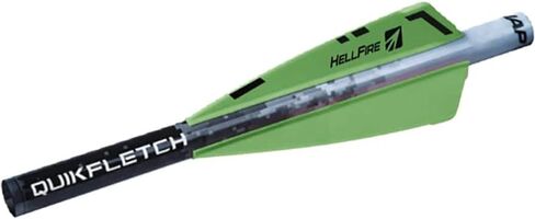 منتجات الرماية الجديدة NAP Quickfletch Hellfire 3 "نظام القوس والنشاب بولت فليتشينج أبيض وأخضر 6PK in Kuwait