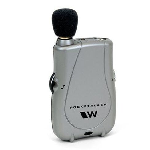 Pocket Talker Ultra Duo — Personal Hearing Amplifier with Folding Headphone & Single Mini Earbud, Mic & 12‑ft TV Cord, 200‑Hr Battery, Tone & Volume Controls in Saudi Arabia
