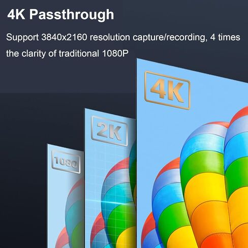 بطاقة التقاط فيديو 4K HDR، جهاز التقاط فيديو USB 3.0 HDMI، معدل تحديث عالٍ 240 هرتز، دعم الحلقة in Kuwait