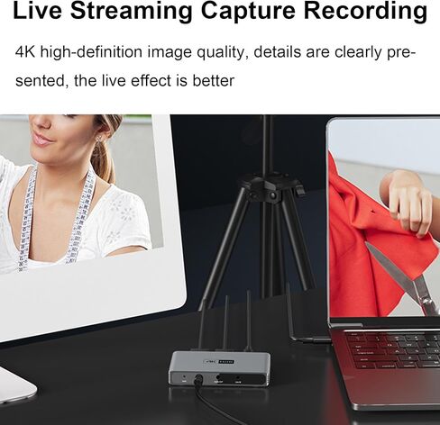 بطاقة التقاط فيديو 4K HDR، جهاز التقاط فيديو USB 3.0 HDMI، معدل تحديث عالٍ 240 هرتز، دعم الحلقة in Kuwait