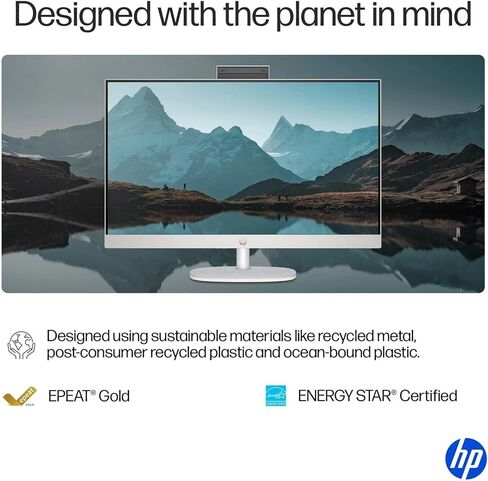 كمبيوتر مكتبي HP 2026 الكل في واحد مقاس 27 بوصة، شاشة لمس FHD مضادة للتوهج، 12 نواة Intel Core Ultra 7 255U، ذاكرة الوصول العشوائي DDR5 سعة 32 جيجابايت، 1 تيرابايت Gen4 SSD، قابل للتعديل، WiFi 6، بلوتوث 5.3، Win 11 Pro، للأعمال والطلاب in Saudi Arabia