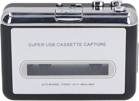 مشغل كاسيت محمول، محول كاسيت USB إلى MP3 مع سماعة رأس، محول مشغل شريط كاسيت محمول لالتقاط الموسيقى إلى قرص مضغوط، in Kuwait