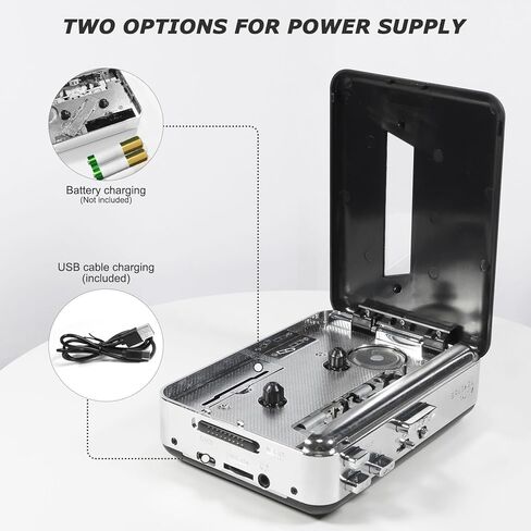 مشغل أشرطة كاسيت، كاسيت محمول إلى محول MP3 مع خاصية التقديم السريع والترجيع التلقائي، ومكبر صوت مدمج ومقبس سماعة الرأس، لموقد الأقراص المضغوطة للكمبيوتر المحمول in Kuwait