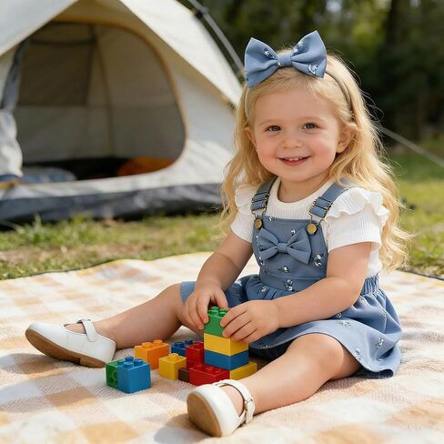 Baby Girl Summer Outfit Ribbed Bodysuit Floral Suspender Dress Set | Suspender Dress with Ruffle Bodysuit and Bow Headband, 3 Piece Set for Birthday Party, Photoshoot and Holiday in Saudi Arabia