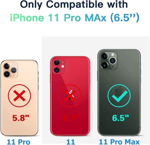 شاحن ممتد وقابل لإعادة الشحن بسعة 10000 مللي أمبير في الساعة لجهاز iPhone 11 Pro Max (6.5 بوصة) - متوافق مع iPhone 11 Pro Max - علبة الشحن وCarplay (أسود) in Kuwait