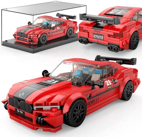 Mould King 27033 Speed ​​Champion Classic Cars MOC مجموعات بناء وحقيبة عرض، سيارة سباق إبداعية للأولاد بعمر 14 عامًا فما فوق، ألعاب نماذج سيارات رائعة هدايا عيد ميلاد للبالغين/المراهقين، 390 قطعة in Saudi Arabia