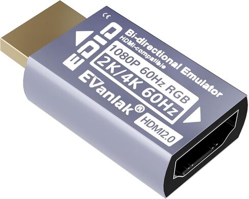 4K 120Hz HDMI 2.1 Dummy Plug EDID Emulator – High-Resolution Virtual Display Adapter for PC, VR Headsets & Crypto Mining, Supports 8K@30Hz / 4K@120Hz Headless Ghost HDMI Display Dongle (1 Pack) in Saudi Arabia