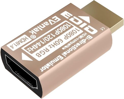 4K 120Hz HDMI 2.1 Dummy Plug EDID Emulator – High-Resolution Virtual Display Adapter for PC, VR Headsets & Crypto Mining, Supports 8K@30Hz / 4K@120Hz Headless Ghost HDMI Display Dongle (1 Pack) in Saudi Arabia