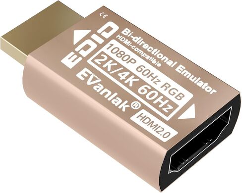 4K 120Hz HDMI 2.1 Dummy Plug EDID Emulator – High-Resolution Virtual Display Adapter for PC, VR Headsets & Crypto Mining, Supports 8K@30Hz / 4K@120Hz Headless Ghost HDMI Display Dongle (1 Pack) in Saudi Arabia