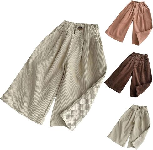 أطفال سروال قصير مستقيم واسع الساق طفل بنين بنات قابل للتعديل عالية الخصر فضفاض Sweatpants خمر بناطيل كاجوال in Saudi Arabia