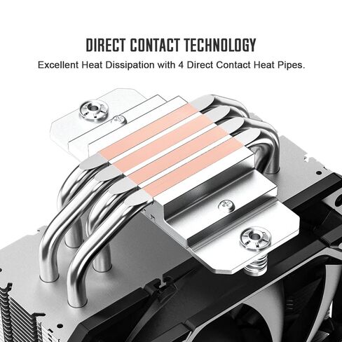 ID-COOLING SE-224-XTS وحدة المعالجة المركزية مبرد 4 أنابيب حرارية وحدة المعالجة المركزية مبرد الهواء 120 مم PWM مروحة وحدة المعالجة المركزية لـ Intel LGA1700/115X/1200؛ ايه ام دي ايه ام 4/ ايه ام 5 in Kuwait