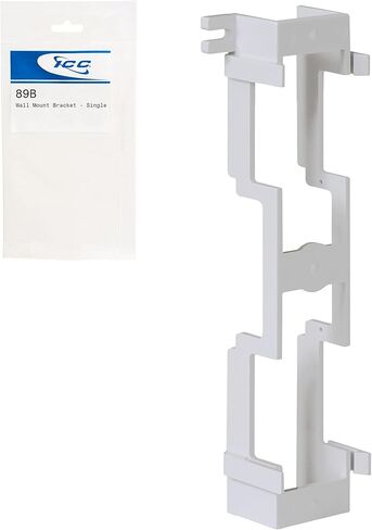 ICC 89U Wall Mount Bracket for 66 Wiring Block and 110 Type Wall Mount Patch Panels, UL 94V-2 Rated, Cable Management, TAA Compliant, 10″ H x 3.30″ W x 2.35″ D, White, Single Pack in Saudi Arabia