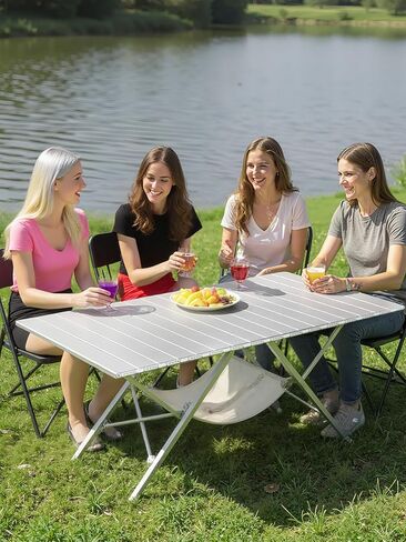 ONEFOREST One-Step Fold Up Camping Table, Portable Folding Camp Table, Lightweight Carry Table for Outdoor Hiking Picnics BBQ Cooking in Saudi Arabia