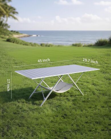 ONEFOREST One-Step Fold Up Camping Table, Portable Folding Camp Table, Lightweight Carry Table for Outdoor Hiking Picnics BBQ Cooking in Saudi Arabia
