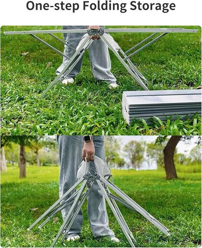 ONEFOREST One-Step Fold Up Camping Table, Portable Folding Camp Table, Lightweight Carry Table for Outdoor Hiking Picnics BBQ Cooking in Saudi Arabia