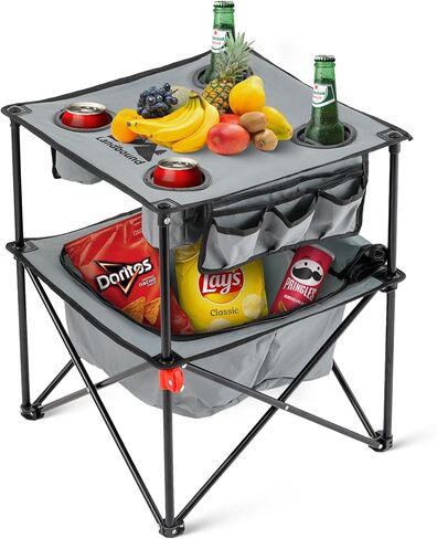Portable Folding Beach Table Lightweight Outdoor Table with Carry Bag, Compact Sand-Friendly for Camping, Picnics & Travel. in Saudi Arabia